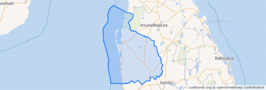 Mapa de ubicacion de Provincia Noroeste.