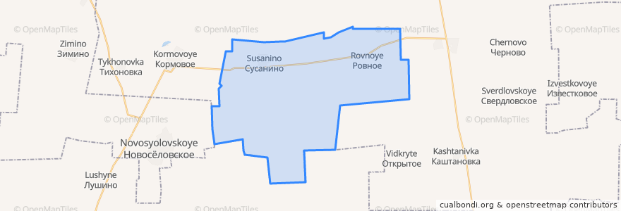 Mapa de ubicacion de Сусанинское сельское поселение.