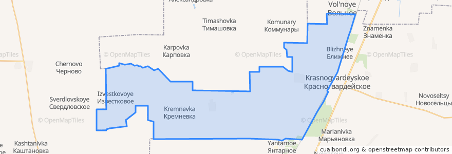 Mapa de ubicacion de Петровское сельское поселение.