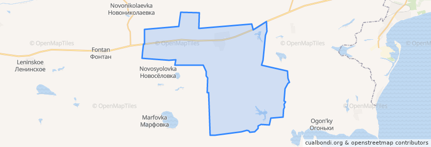 Mapa de ubicacion de Горностаевское сельское поселение.