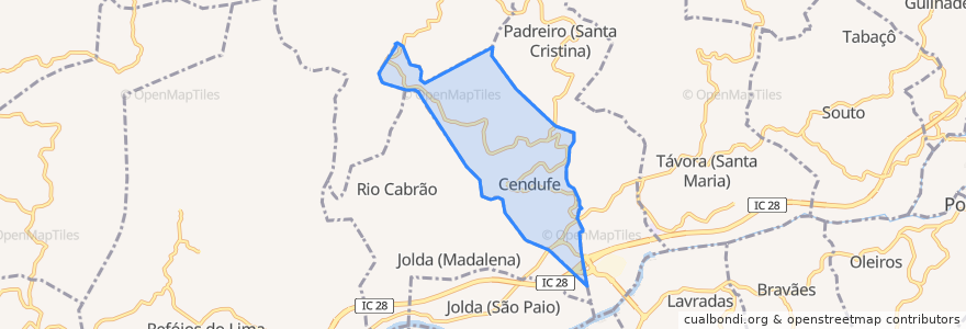 Mapa de ubicacion de Cendufe.