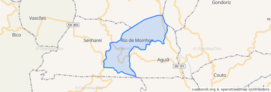 Mapa de ubicacion de Rio de Moinhos.