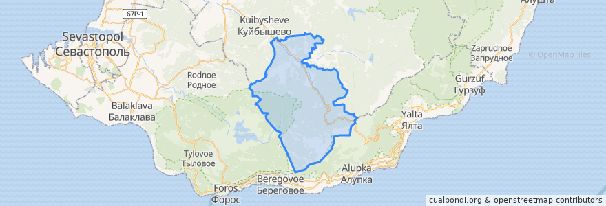 Mapa de ubicacion de Голубинское сельское поселение.