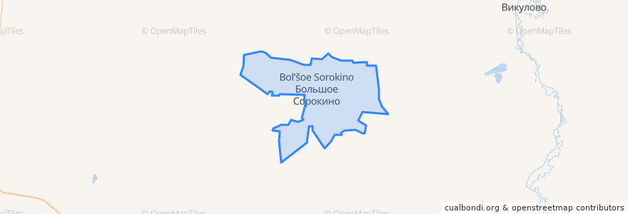 Mapa de ubicacion de Сорокинское сельское поселение.