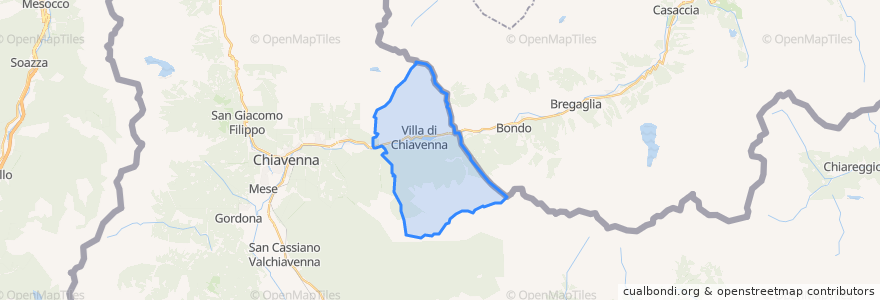 Mapa de ubicacion de Villa di Chiavenna.