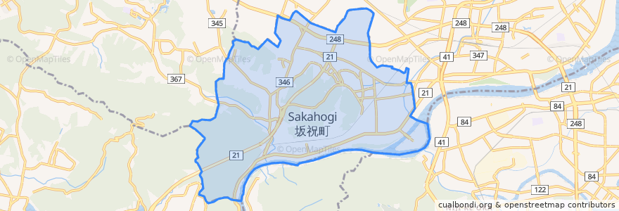 Mapa de ubicacion de Sakahogi.