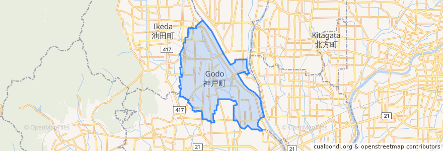 Mapa de ubicacion de Godo.