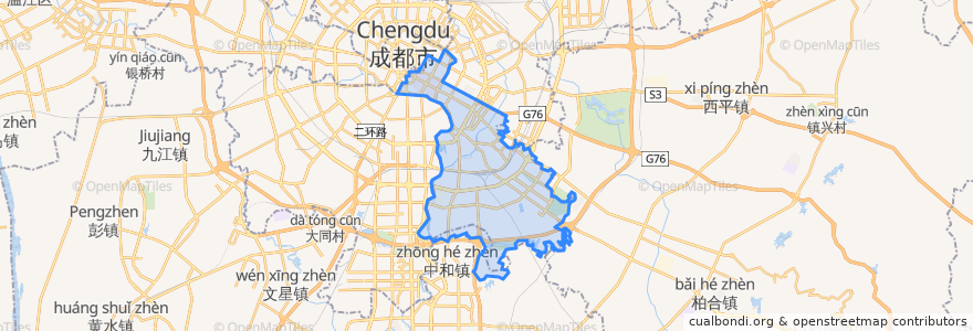 Mapa de ubicacion de 锦江区.