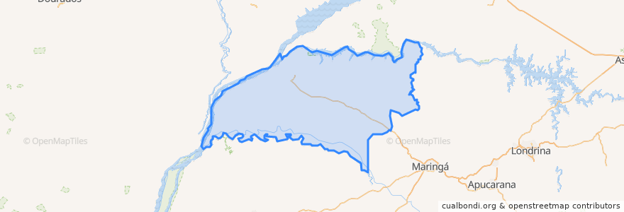 Mapa de ubicacion de Região Geográfica Imediata de Paranavaí.