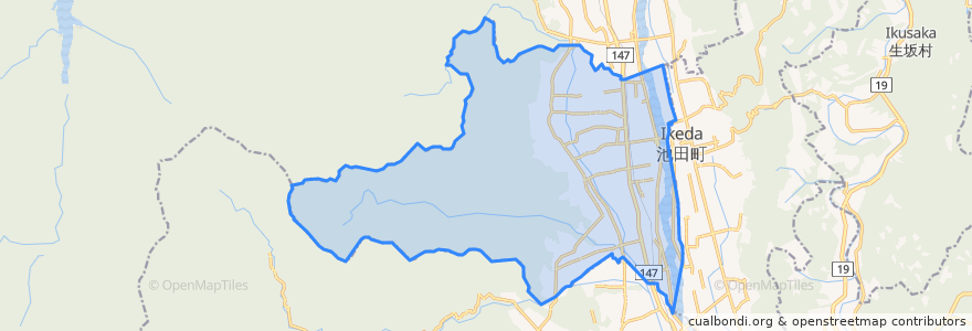 Mapa de ubicacion de 松川村.