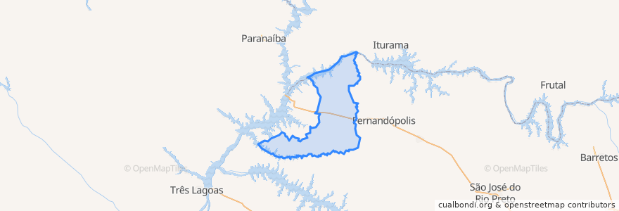 Mapa de ubicacion de Região Imediata de Jales.