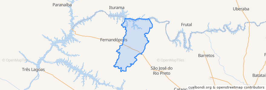 Mapa de ubicacion de Região Imediata de Votuporanga.