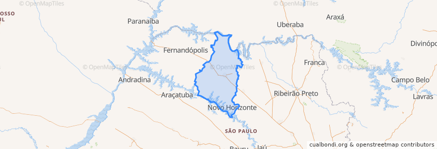 Mapa de ubicacion de Região Imediata de São José do Rio Preto.