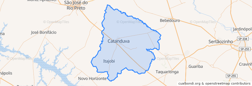 Mapa de ubicacion de Região Imediata de Catanduva.