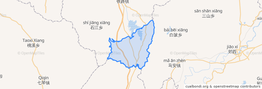 Mapa de ubicacion de 蕉坑乡.