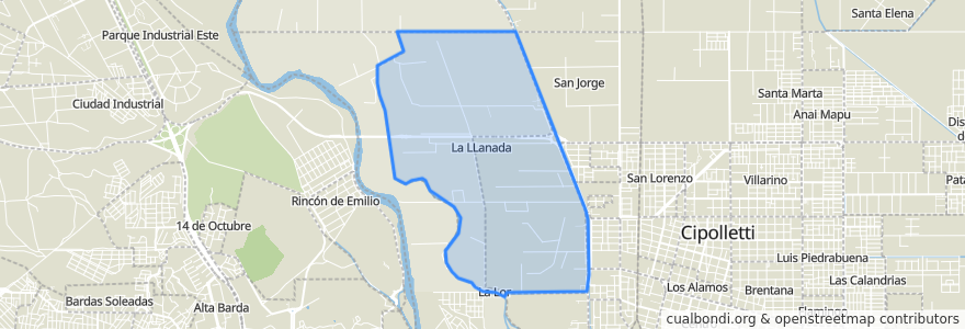 Mapa de ubicacion de La Llanada.