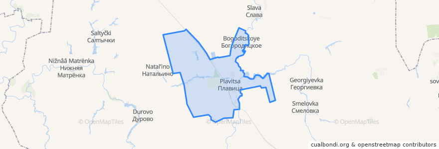 Mapa de ubicacion de Богородицкий сельсовет.