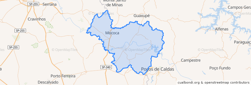 Mapa de ubicacion de Região Imediata de São José do Rio Pardo-Mococa.