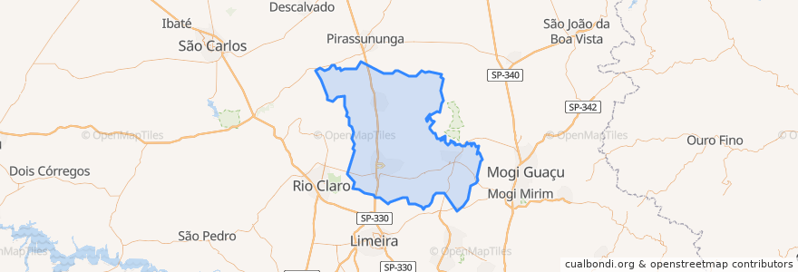 Mapa de ubicacion de Região Imediata de Araras.