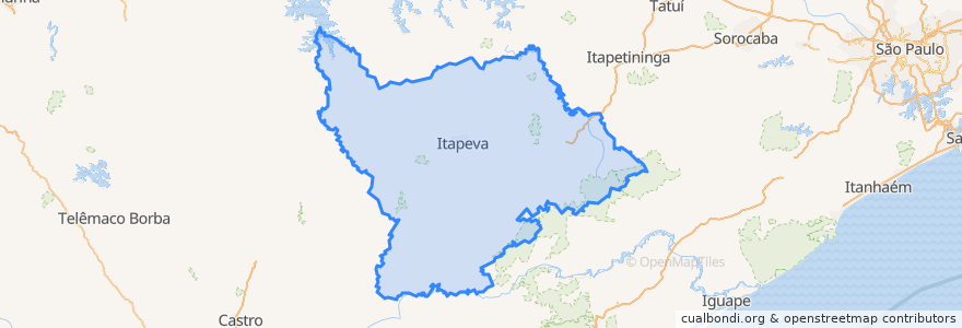 Mapa de ubicacion de Região Imediata de Itapeva.