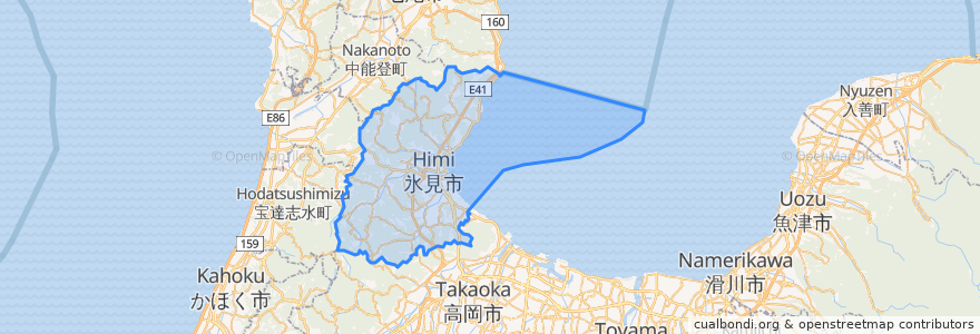 Mapa de ubicacion de Himi.