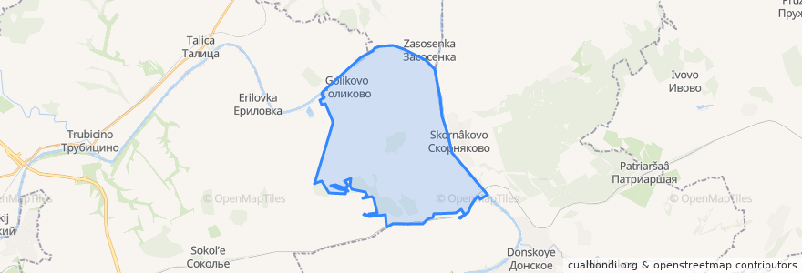 Mapa de ubicacion de Голиковский сельсовет.