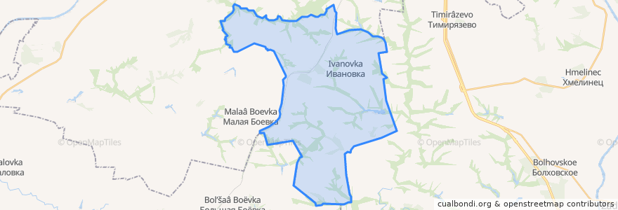 Mapa de ubicacion de Федоровский сельсовет.