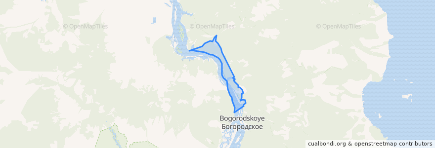 Mapa de ubicacion de сельское поселение Село Нижняя Гавань.