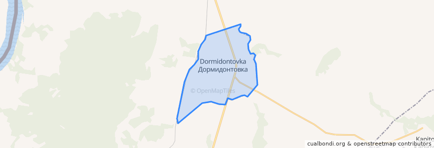 Mapa de ubicacion de сельское поселение Село Дормидонтовка.