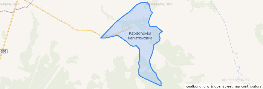 Mapa de ubicacion de сельское поселение Село Капитоновка.