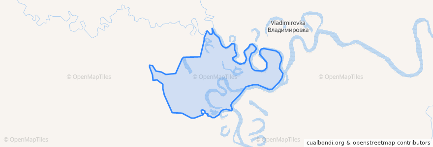 Mapa de ubicacion de сельское поселение Село имени Полины Осипенко.