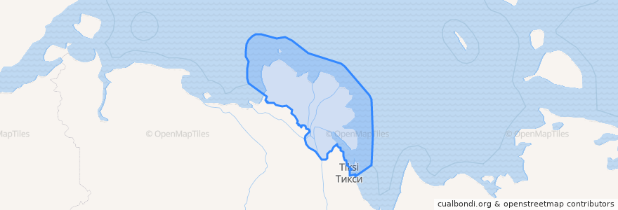 Mapa de ubicacion de Быковский национальный (эвенкийский) наслег.