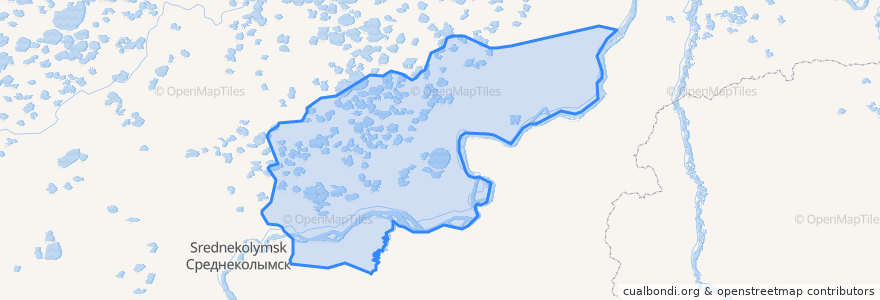 Mapa de ubicacion de Мятисский 1-й наслег.