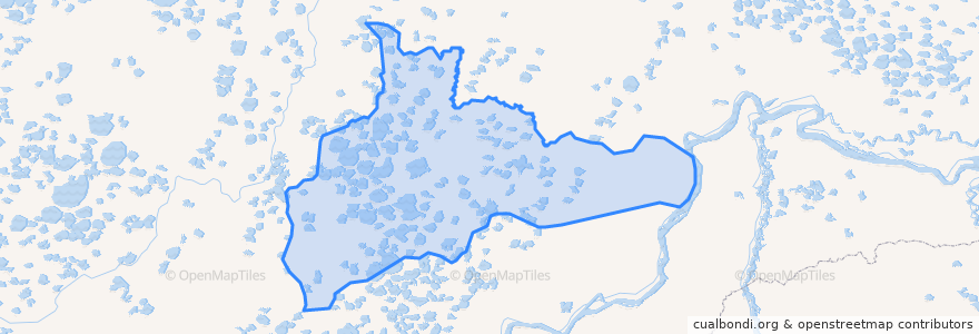 Mapa de ubicacion de Сень-Кюельский наслег.