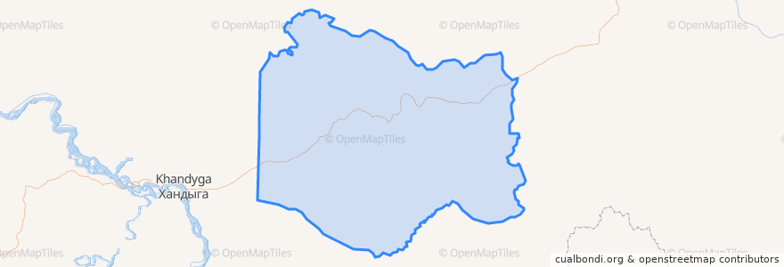 Mapa de ubicacion de Теплоключевской наслег.