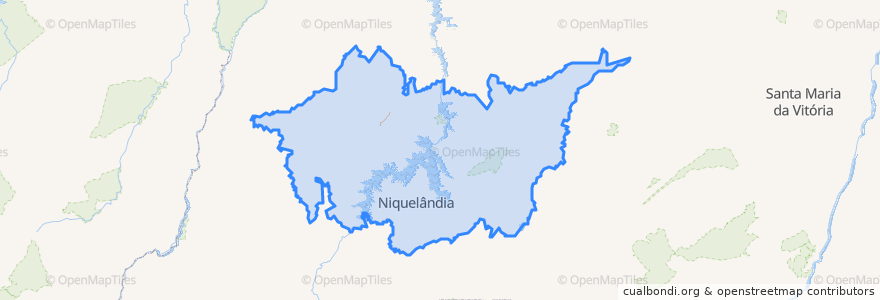 Mapa de ubicacion de Região Geográfica Intermediária de Porangatu-Uruaçu.