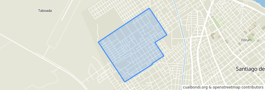 Mapa de ubicacion de Barrio General Paz.