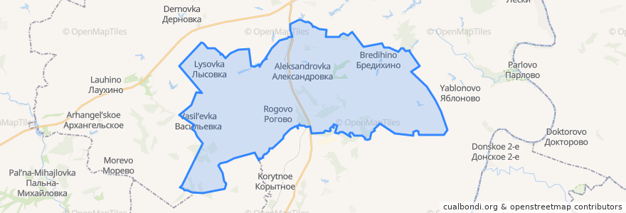 Mapa de ubicacion de Александровский сельсовет.