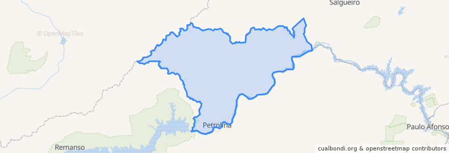 Mapa de ubicacion de Região Geográfica Imediata de Petrolina.