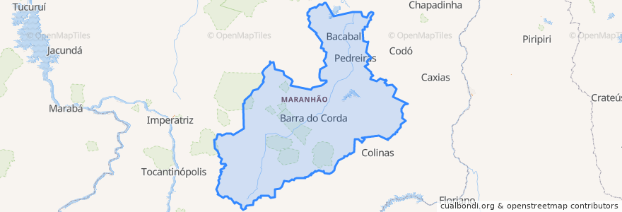 Mapa de ubicacion de Região Geográfica Intermediária de Imperatriz.