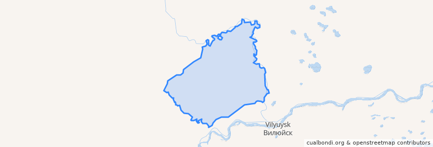 Mapa de ubicacion de Кырыкыйский наслег.