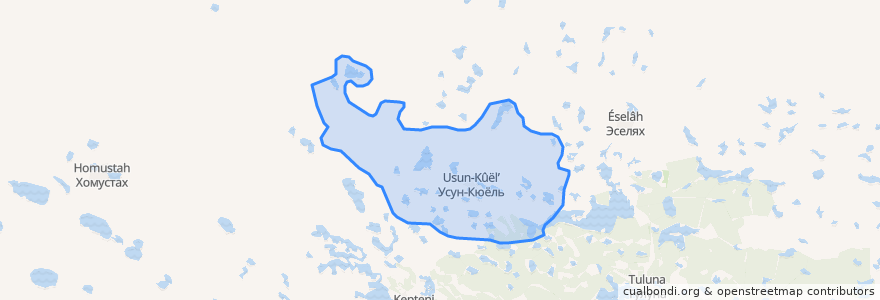 Mapa de ubicacion de Оспехский 1-й наслег.