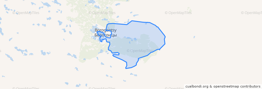 Mapa de ubicacion de Хоринский 1-й наслег.