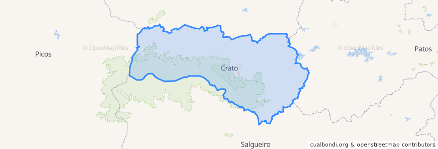 Mapa de ubicacion de Região Geográfica Intermediária de Juazeiro do Norte.