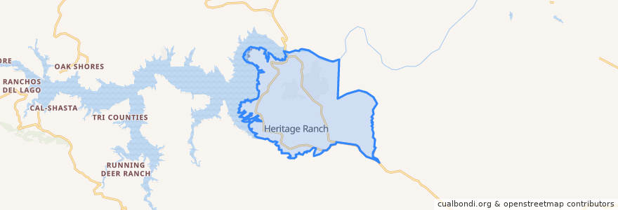 Mapa de ubicacion de Lake Nacimiento.