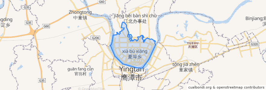 Mapa de ubicacion de 夏埠街道.