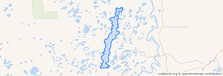 Mapa de ubicacion de сельское поселение Болчары.