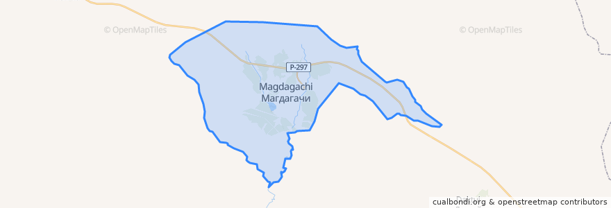 Mapa de ubicacion de городское поселение Магдагачи.