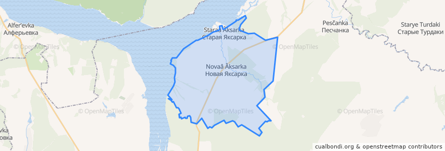 Mapa de ubicacion de Старояксарский сельсовет.