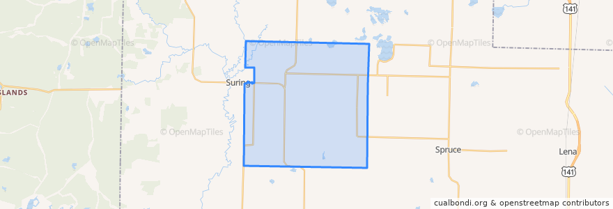 Mapa de ubicacion de Town of Maple Valley.